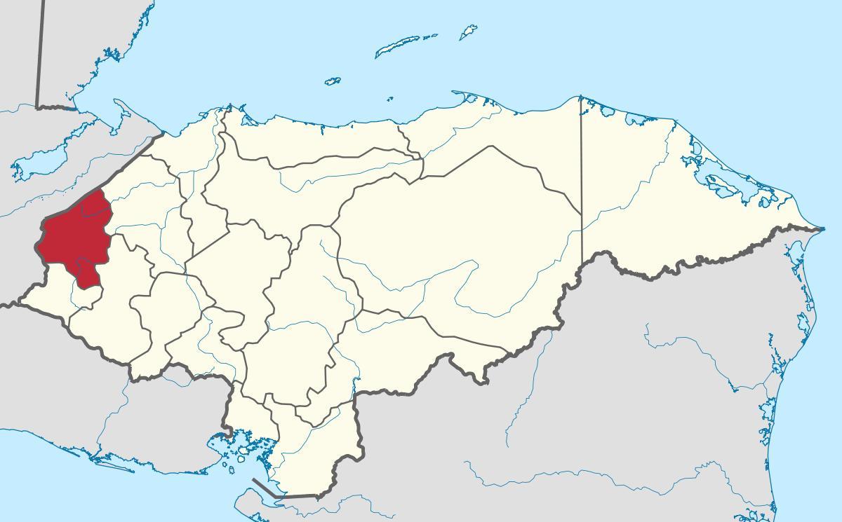 karta copan i Honduras