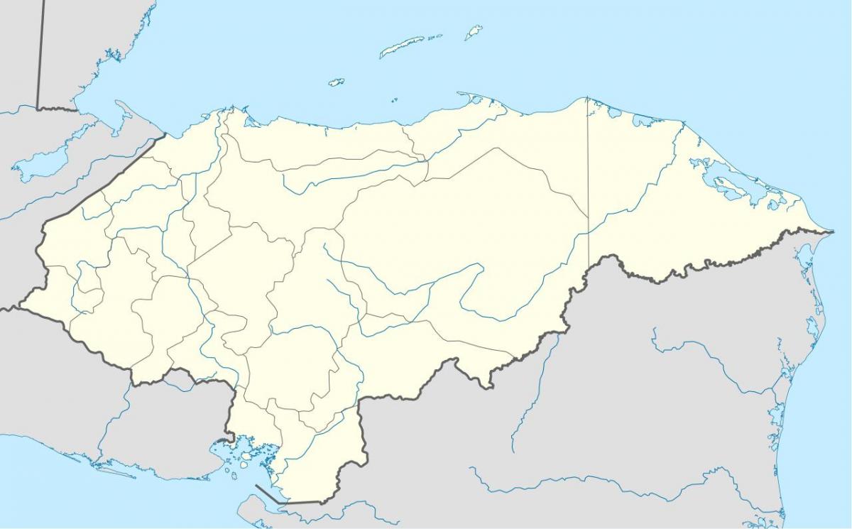 karta som visar Honduras
