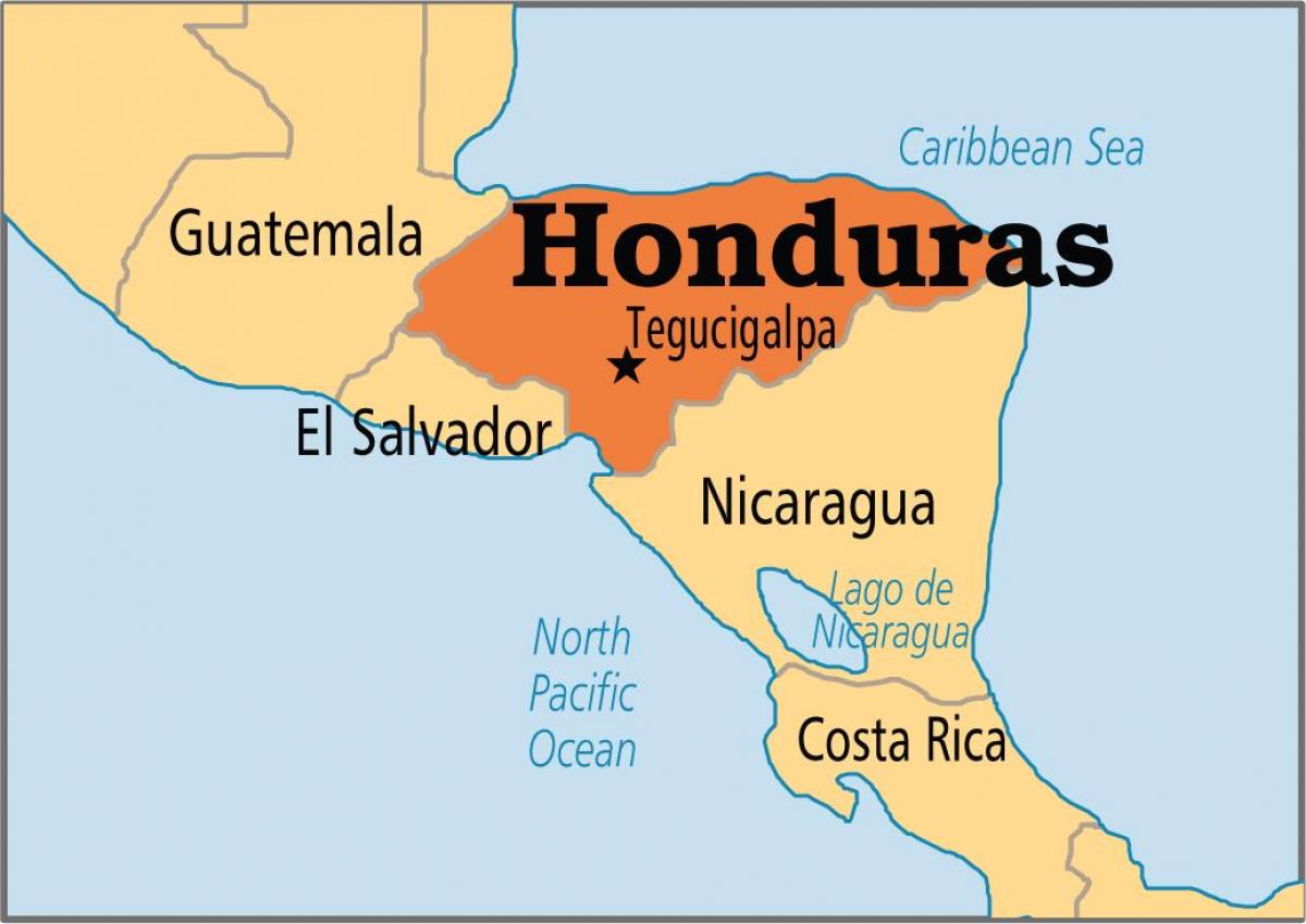 Honduras huvudstad karta