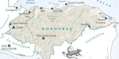 Karta över la ceiba Honduras