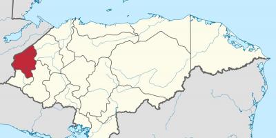Karta copan i Honduras