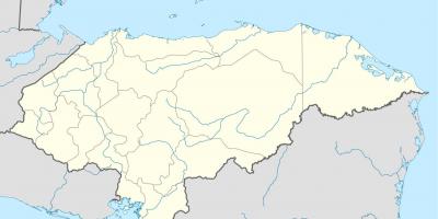 Karta som visar Honduras