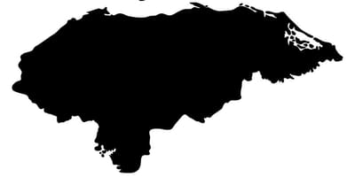 Karta över Honduras karta vektor